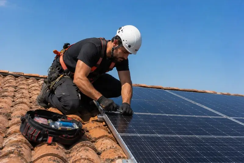 Maintenance et monitoring de panneaux solaires à Saussenac